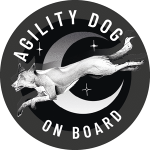 Naklejka - agility ⌀ 10 cm