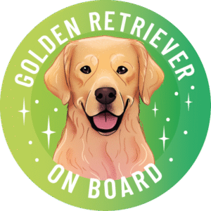 Magnes - golden retriever ⌀ 10 cm