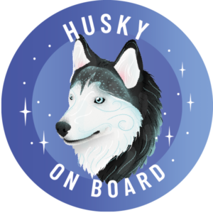Magnes - husky syberyjski ⌀ 10 cm