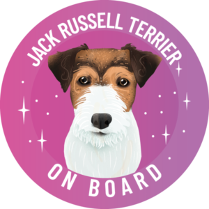 Naklejka - jack russell terrier ⌀ 10 cm