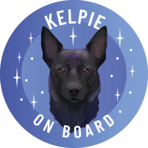 Naklejka - kelpie ⌀ 10 cm