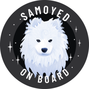 Magnes - samojed ⌀ 10 cm