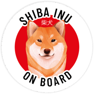 Naklejka - shiba inu ⌀ 10 cm