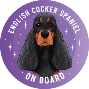 Magnes - cocker spaniel angielski ⌀ 10 cm