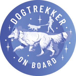 Naklejka - dogtrekking ⌀ 10 cm