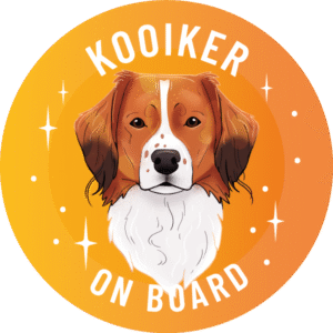 Naklejka - kooikerhondje ⌀ 10 cm