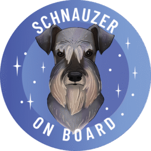 Naklejka - sznaucer ⌀ 10 cm