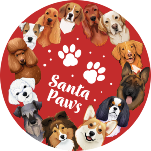 Magnes - Santa Paws ⌀ 10 cm